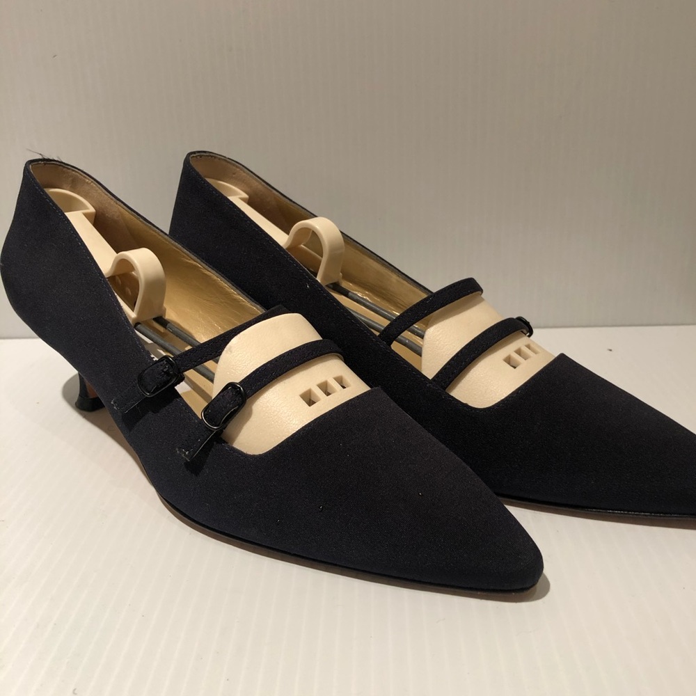 Anne Klein II Navy Blie Suede Heels
